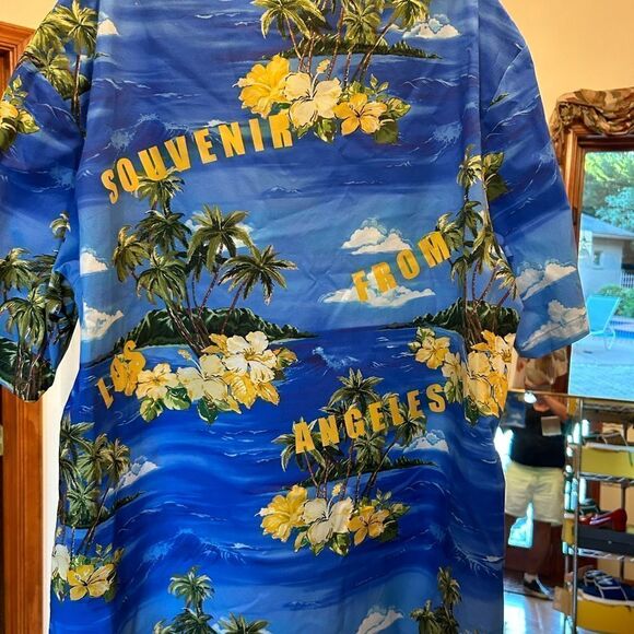 Men’s Gucci palm tree print bowling shirt size 52 made in Italy - Picture 4 of 7